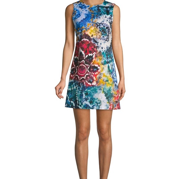***Designer*** Alicia Olivia Tie Dye Kaleidoscope mini dress designer| Luxury - Picture 12 of 14